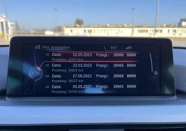 BMW Seria 4 cena 99900 przebieg: 42900, rok produkcji 2014 z Warszawa małe 407